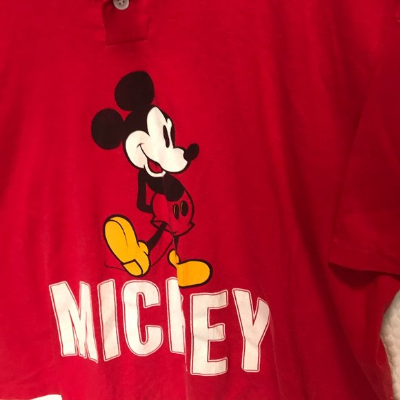 DISNEY ,MICKEY MOUSE CROP SHIRT SZ LARGE MADE INUSA NW - Picture 3 of 5